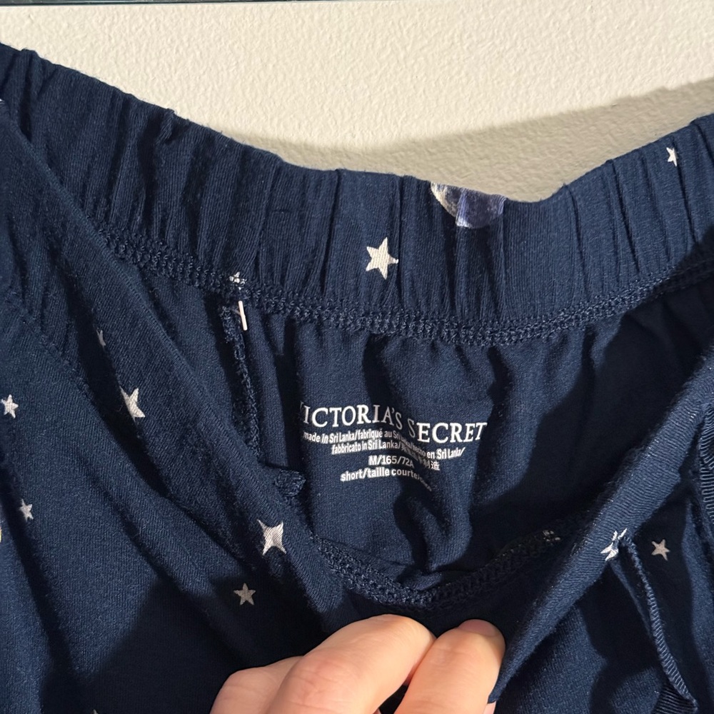 Victoria’s Secret Tranquil Navy Blue Moon and Stars Modal Long Pajamas - Picture 11 of 11